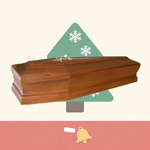wood coffin Italian style